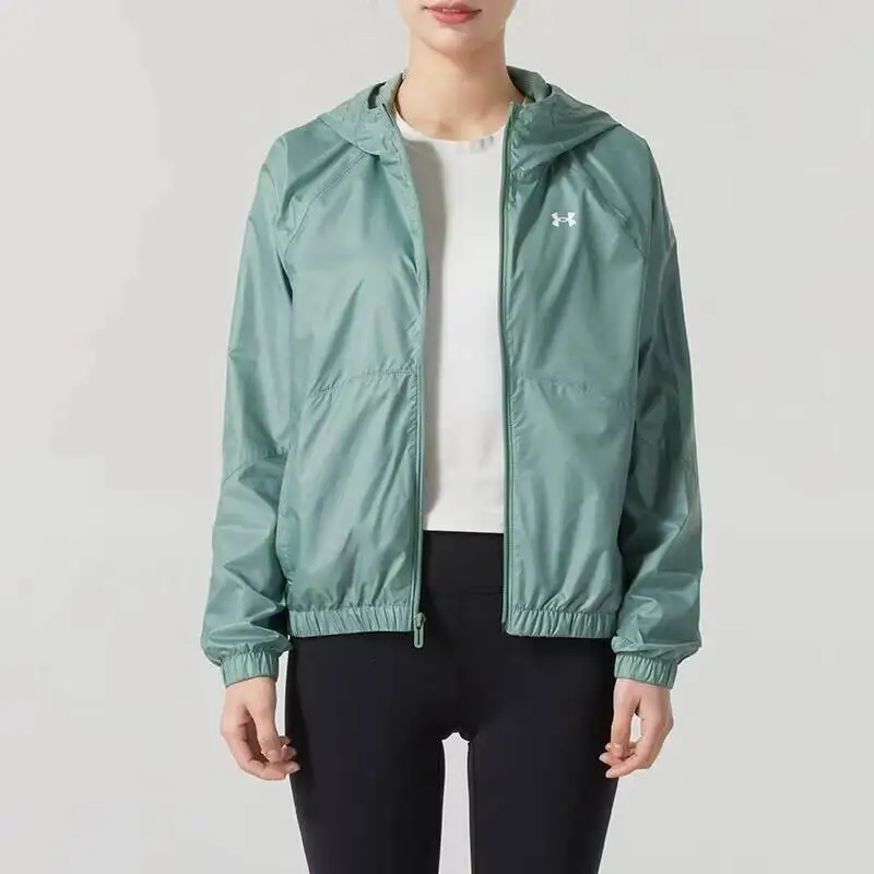 New Underarmour Lightweight Casual Jacket for Women Men Soft Full-Zip Up Jacket Relaxed Fit Comfortable Daily Outdoor Streetwear