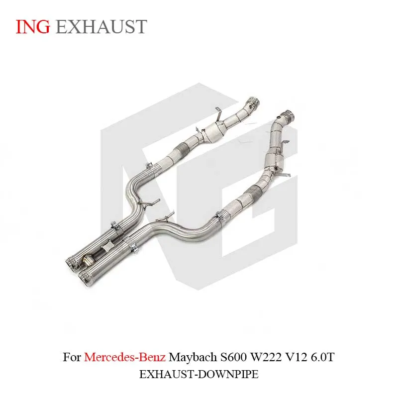 

For Mercedes Benz Maybach s600 W222 High Flow Performance Downpipe ING Exhaust System With Heat Shield