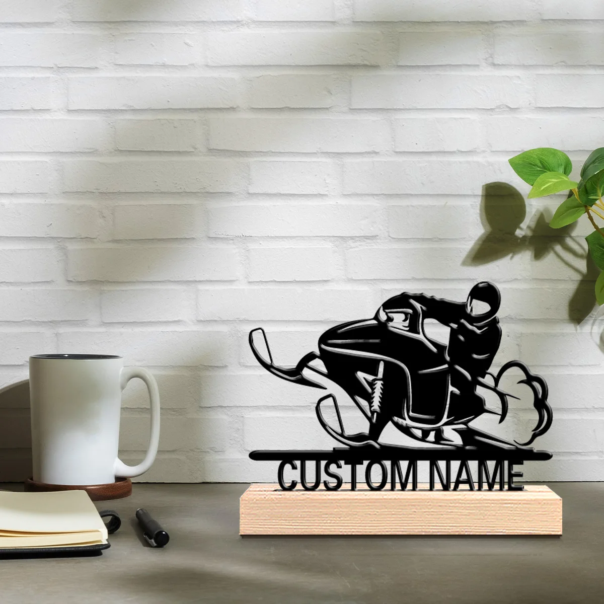 Décoration murale en bois personnalisée pour moto, 1 pièce, style industriel moderne, pour salon, garage, cadeau décoratif