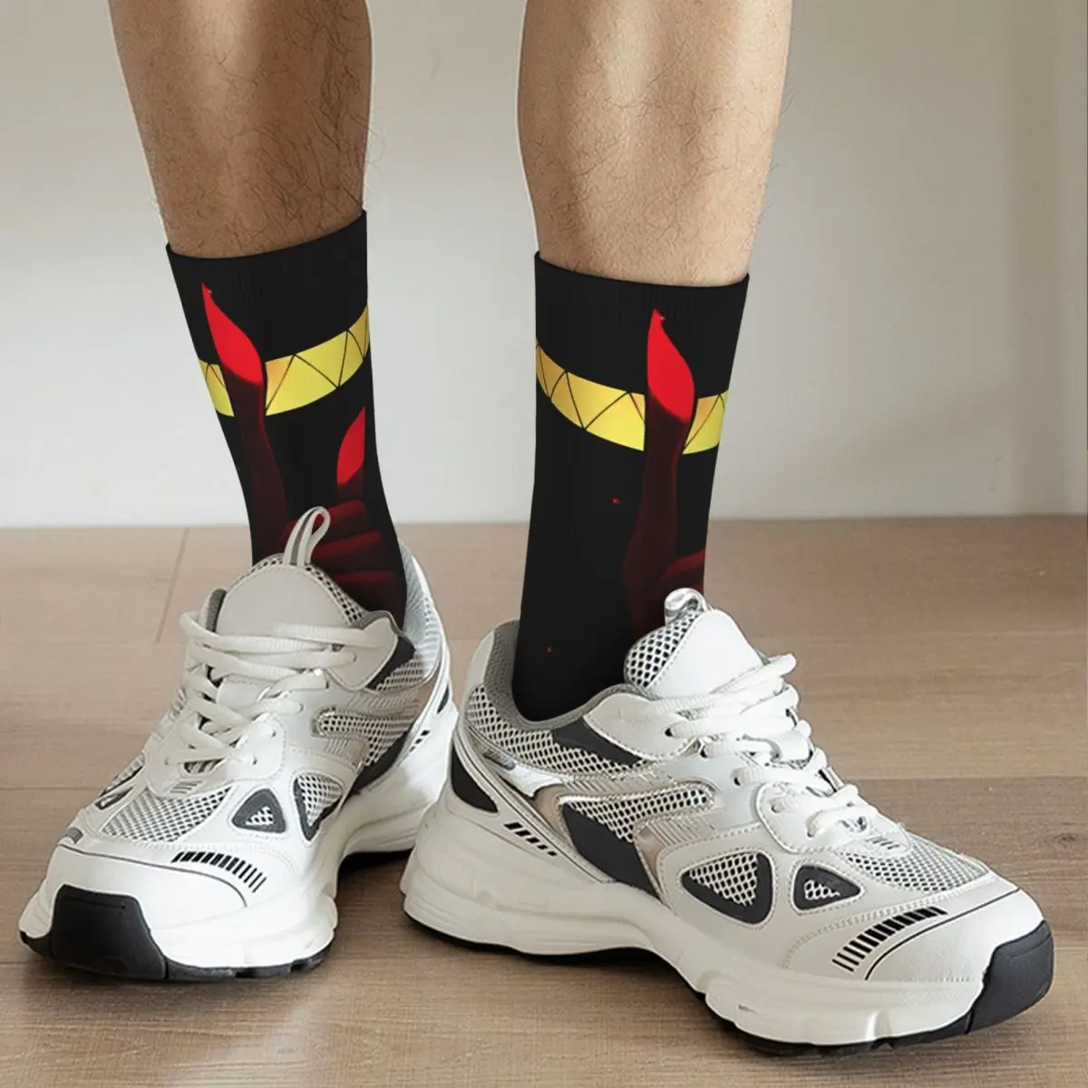 Chaussettes unisexes Alastor Hazbins Hotels RNCan, chaussette de cyclisme avec impression 3D