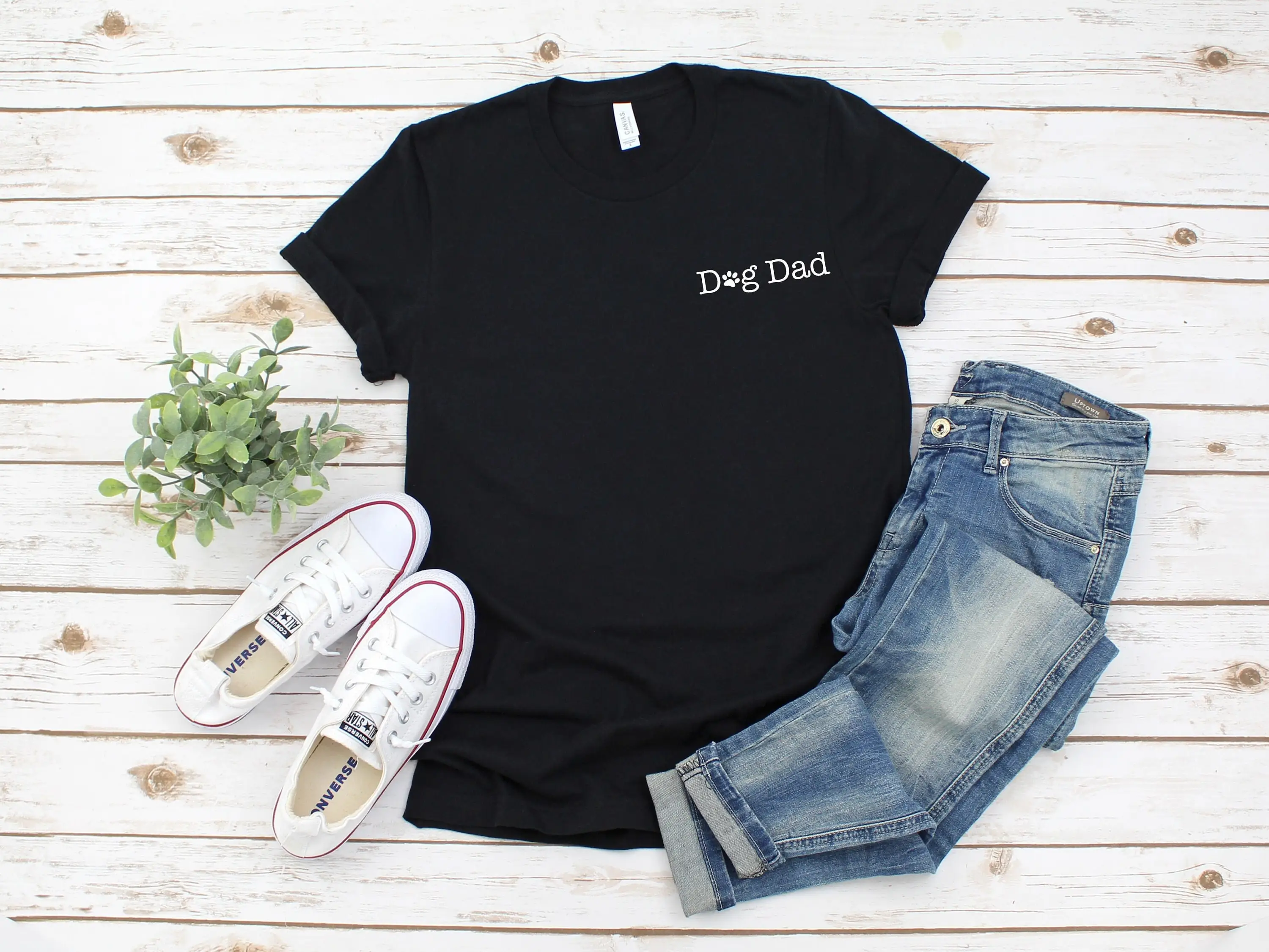 Dog Dad Pocket T Shirt For Him Fathers Day