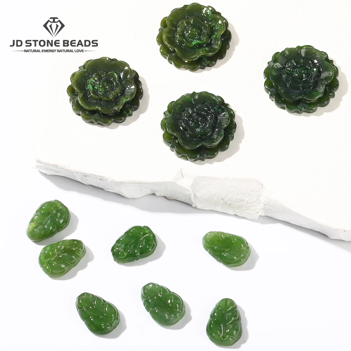 

1 шт. натуральный Hetian зеленый нефрит резной формы листа из бисера небольшой кулон подвески для изготовления ювелирных изделий DIY браслет ожерелье аксессуары