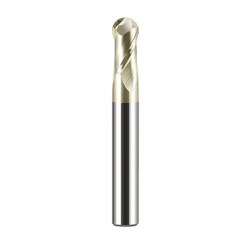 HRC68 Tungsten Carbide Cutter 2 Flute Ball Nose End Mill Titanium Alloy Special CNC Router Bit Milling Cutter Tool Fresa