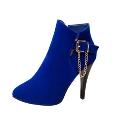 LANYUXUAN Big Size 33-50 stivaletti Fashion Punta Aguzza Sexy Donna Primavera Autunno inverno Delle Signore Alti Talloni Da Sposa partito Shoes2-3