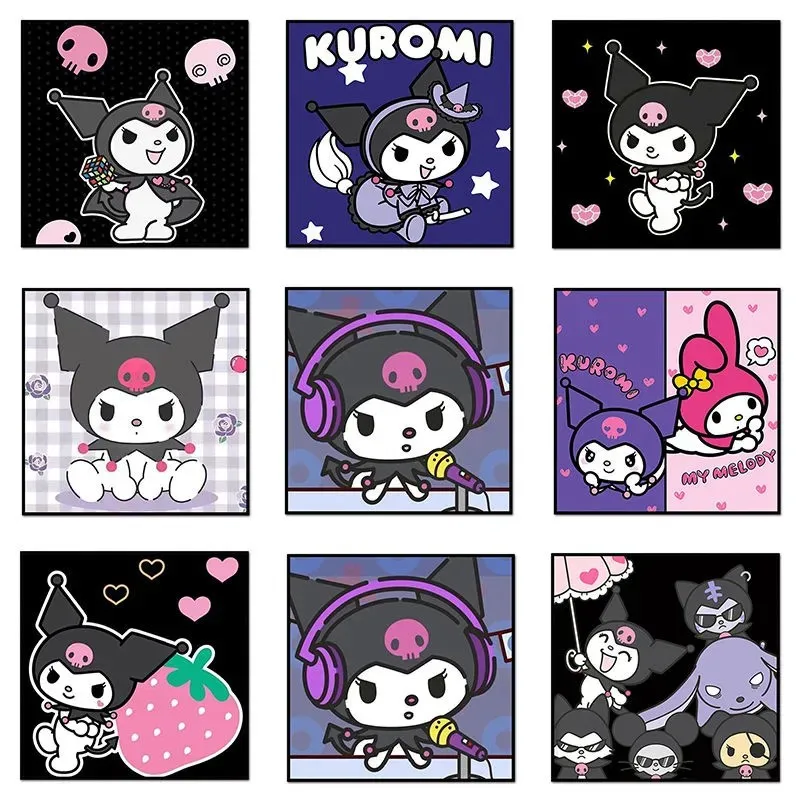 Kuromies Cute Japanese Cartoon Diamond Painting Mosaic Embroidery Stitch Couple Kids DIY Room Decor Birthday Gifts 2023