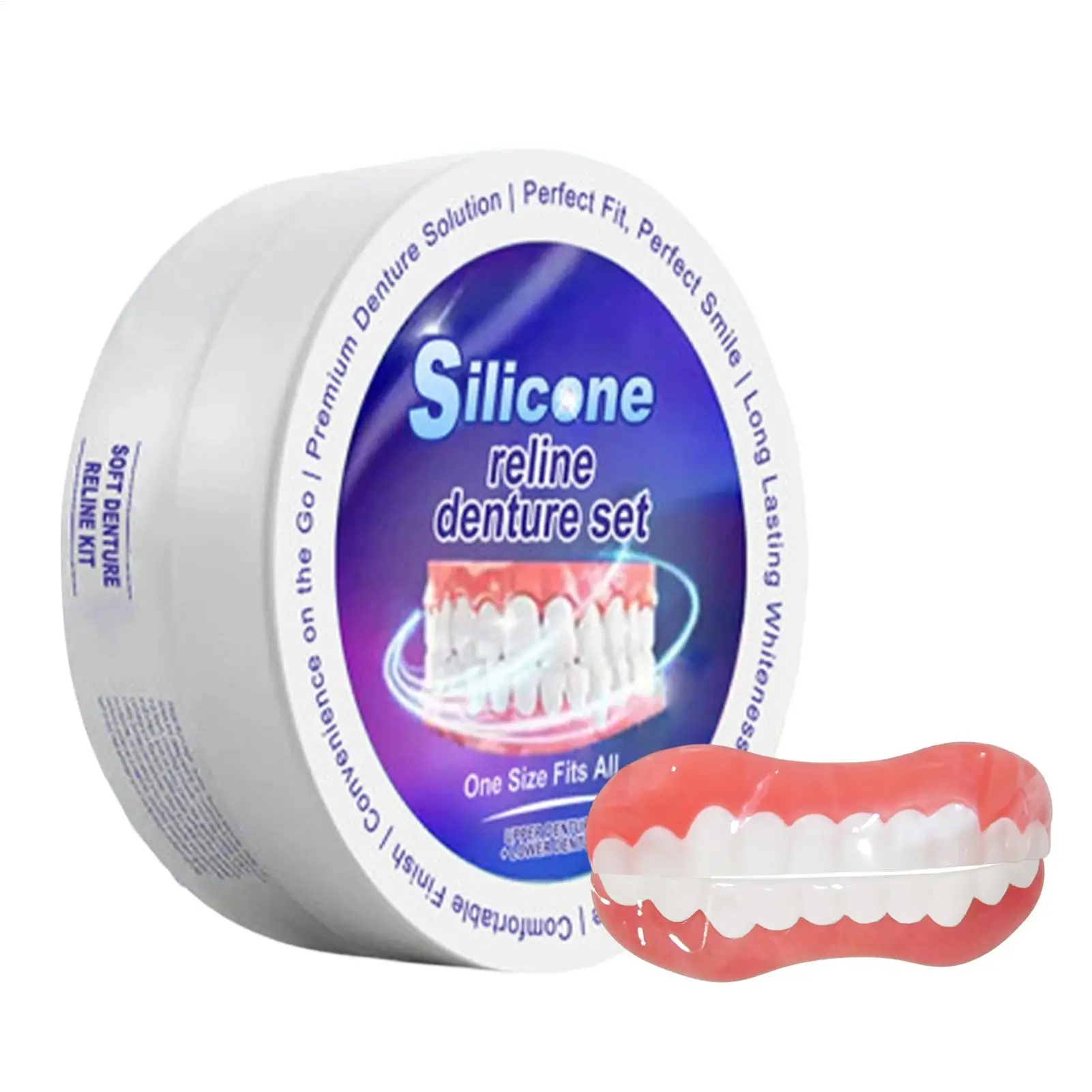 User-Friendly Denture Repair Kit Silicone Denture Reliner Kit Lightweight Reliner Denture Supplies for women man