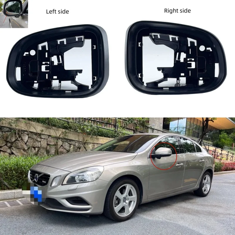

For Volvo S60 2011-2018 S80 2012-2016 V40 2013-2019 V60 2011-2018 V70 2012-2014 Auto Left Right Rear Mirror Frame Trim Housing
