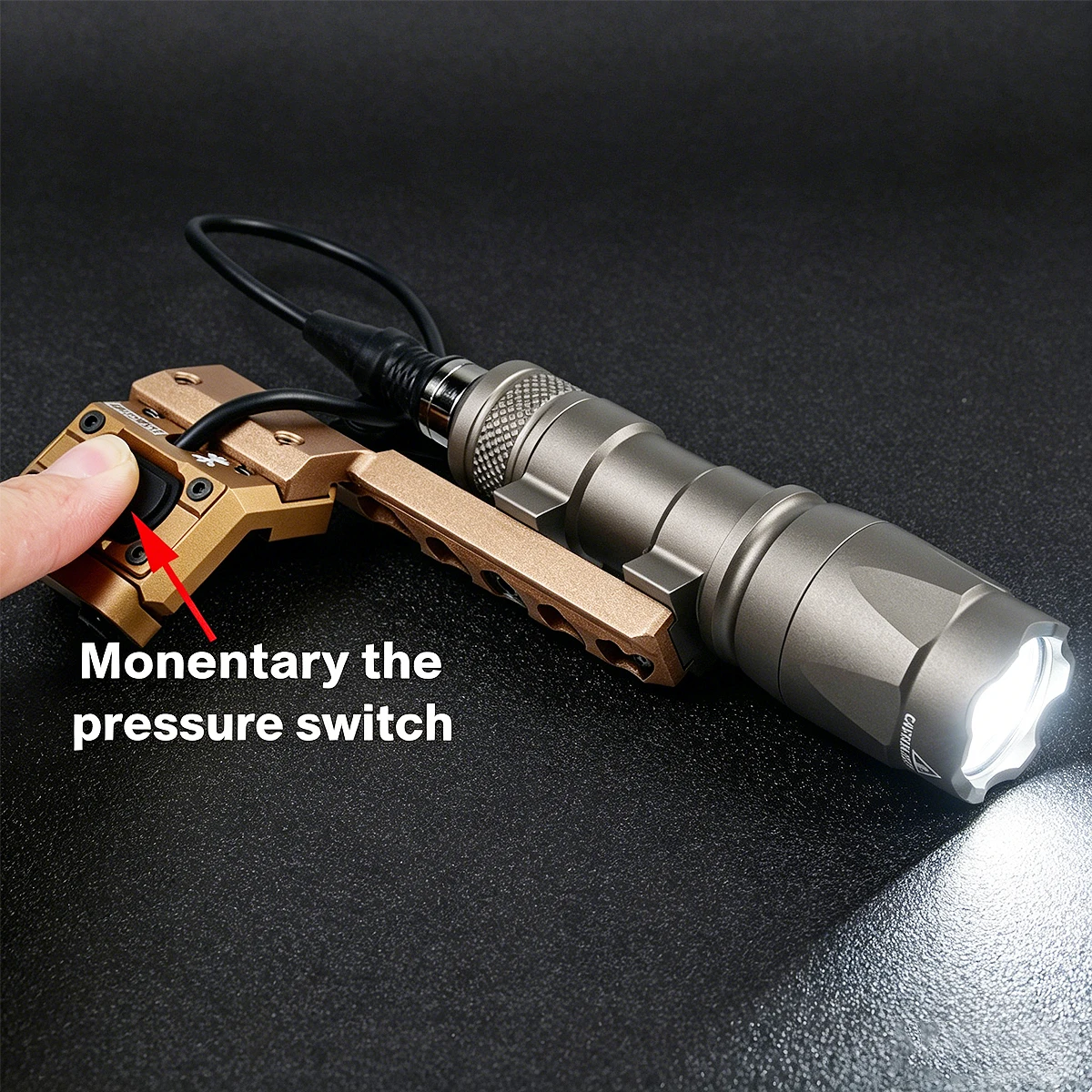 Taktische Surefire M600 M300 M600C M300A Taschenlampe Scout Light UNITY Halterung mit 20mm Picatinny Schalter-Offset-Halterung – Detail 13