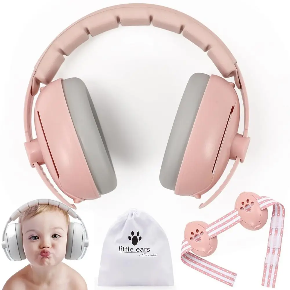 

Convertible Design 2-in-1 Baby Ear Muffs Comfortable Adjustable Band Noise Cancelling Headphones Sleep Improvement