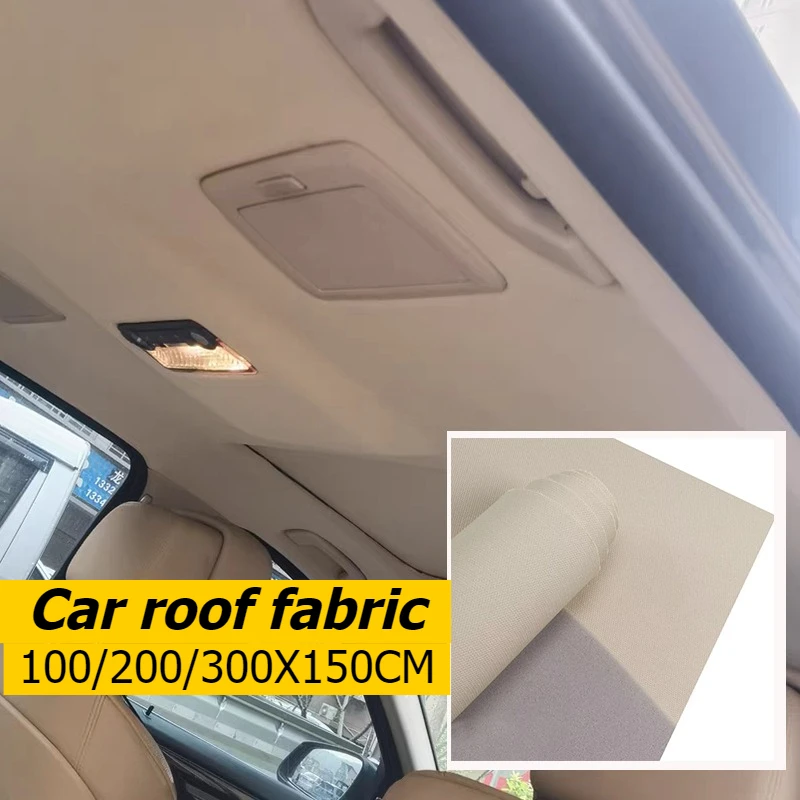 

Mesh Headliner Roof Fabric 100/200/300x150cm for Car Truck RV Interior Trim Protect Aging Upholstery Repair Liner Roof Fabrics