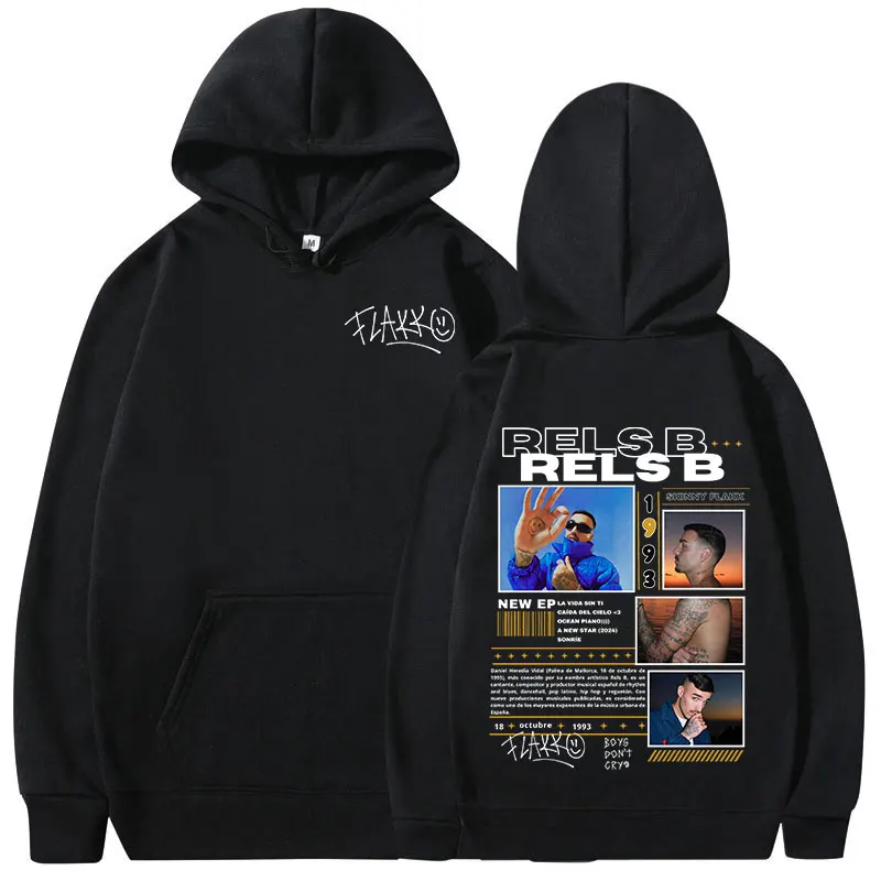 Rels B Flakk Smile sudaderas con capucha niños Don't Cry sudaderas con capucha hombres mujeres ropa moda Hip Hop jerseys de gran tamaño ropa de calle