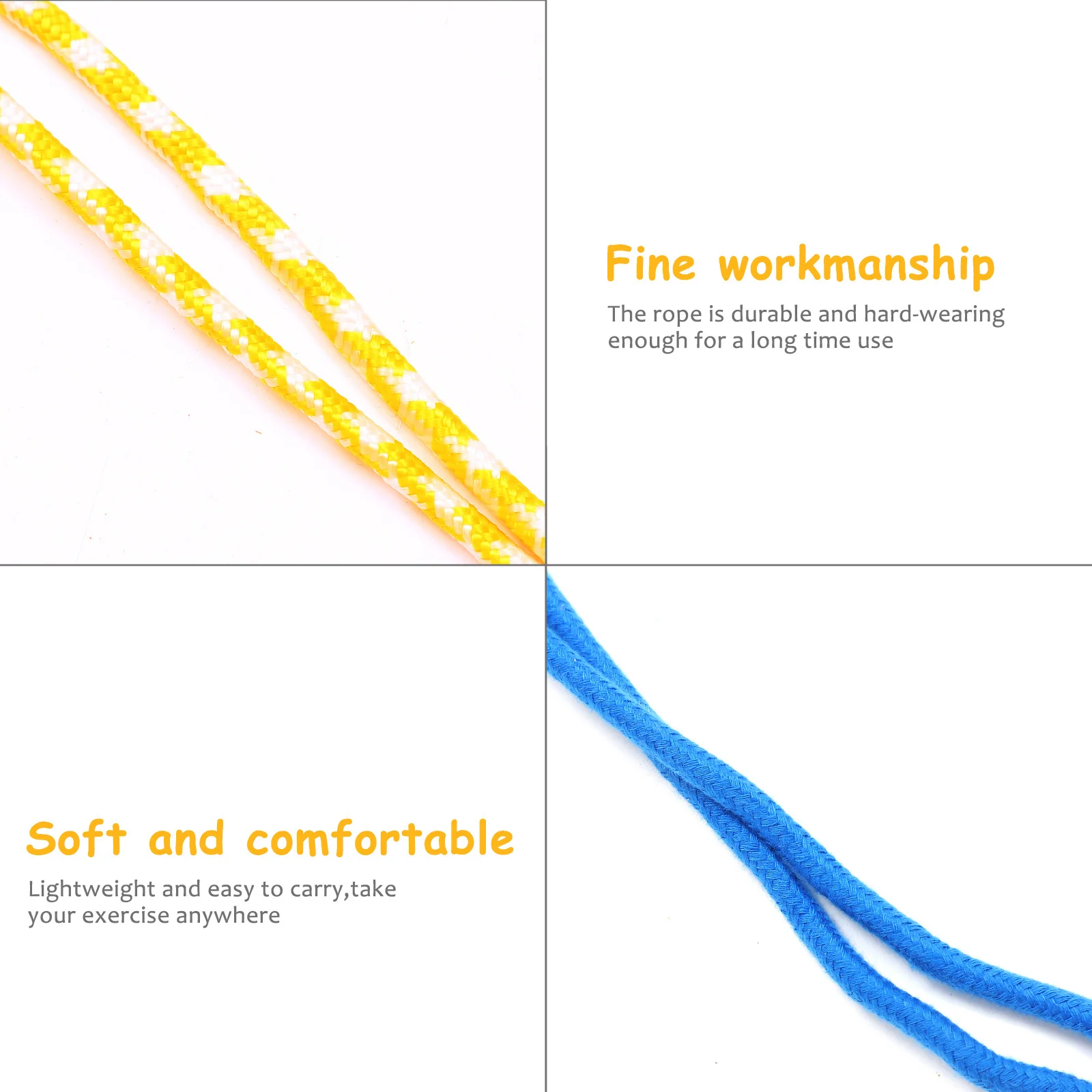 

2Pcs Wooden Jump Ropes Skipping Rope Adjustable Flexible Exercise Rope for Cardiovascular Fitness Balance Coordination