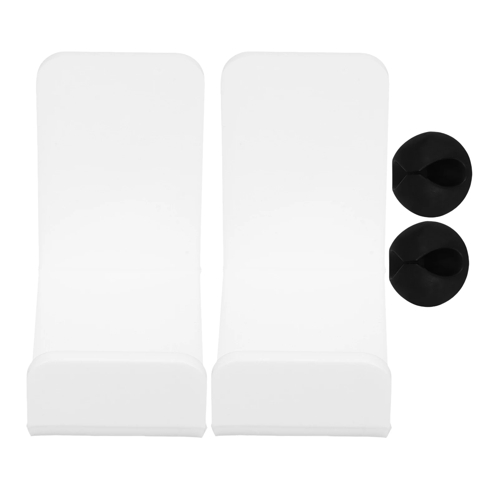 

2 Sets Acrylic Headphone Hanger White Headset Desk St Storage Holder Smooth Surface Premium Material Practical Display St