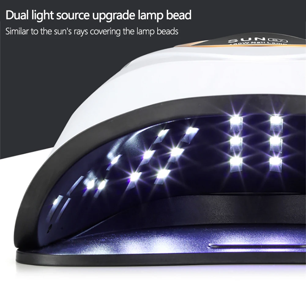 Halaiman-lâmpada led uv para secagem de unhas, alta qualidade, com timing inteligente, para gel polonês, máquina de fototerapia, manicure