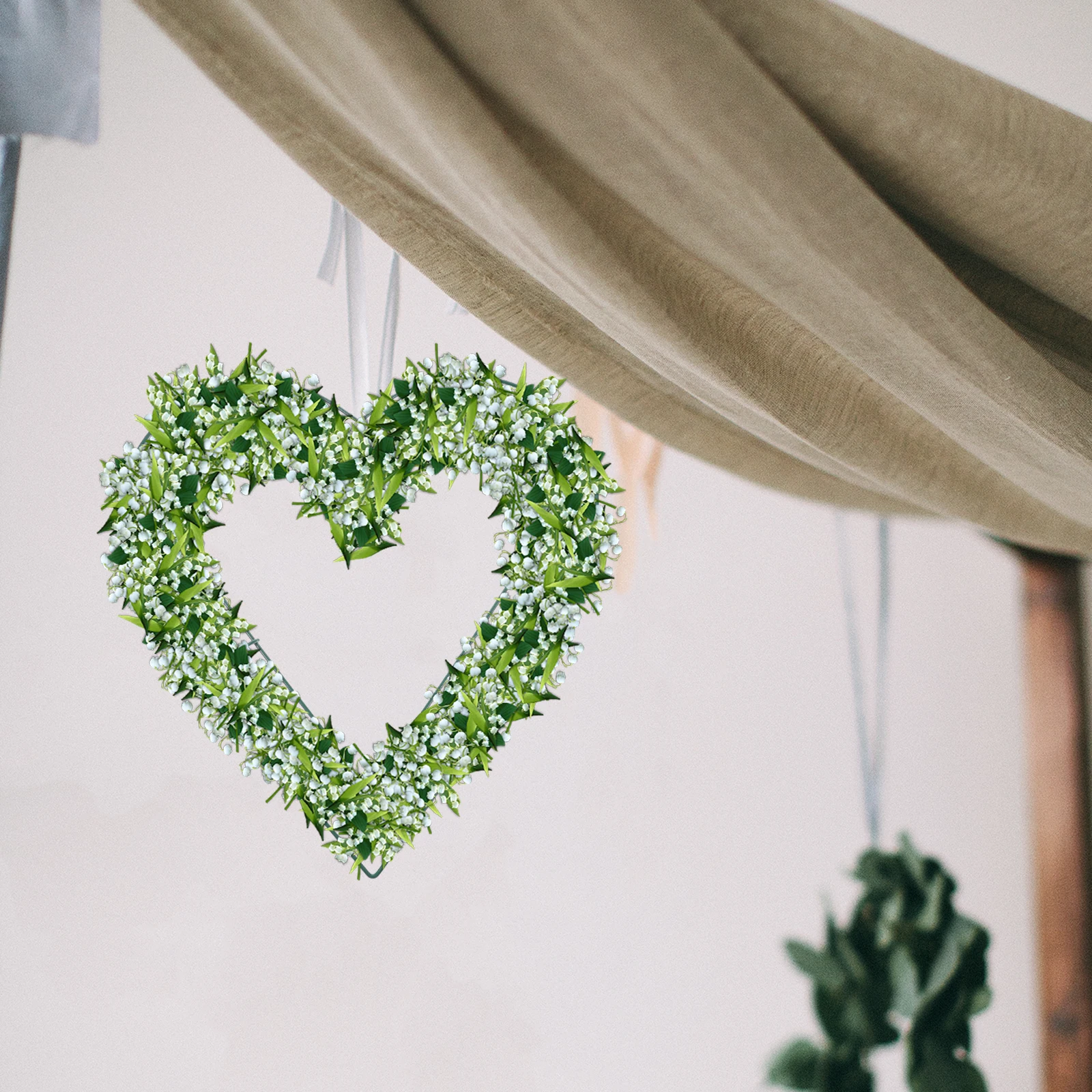 

3pcs Iron Wreath Frame Heart Shaped DIY Floral Decor Party Wedding Supplies Artificial Support Tool for Home Garden