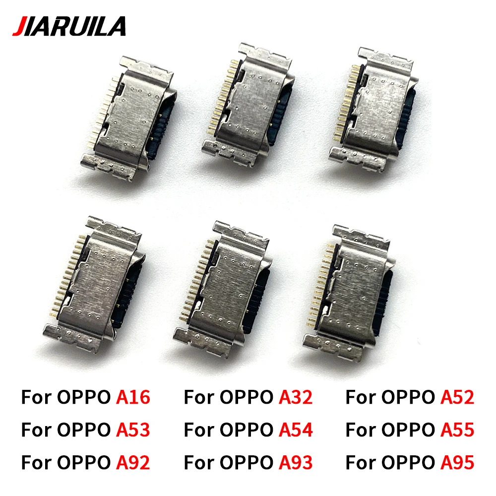 10Pcs - 100Pcs For OPPO A95 A93 A92 A55 A52 A53 A32 A16 USB Charging Port Dock Plug Charger Connector Socket Repair Parts