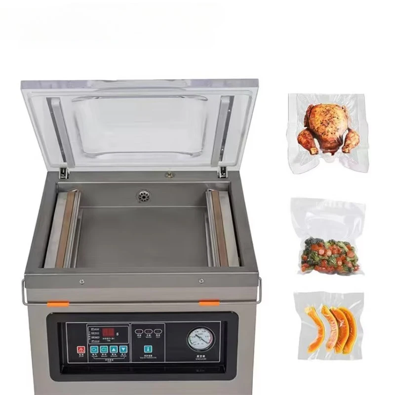 Electric Fully Automatic Benchtop Vacuum Sealing Machine Small-scale Commercial Ready-to-eat Food Packaging Equipment