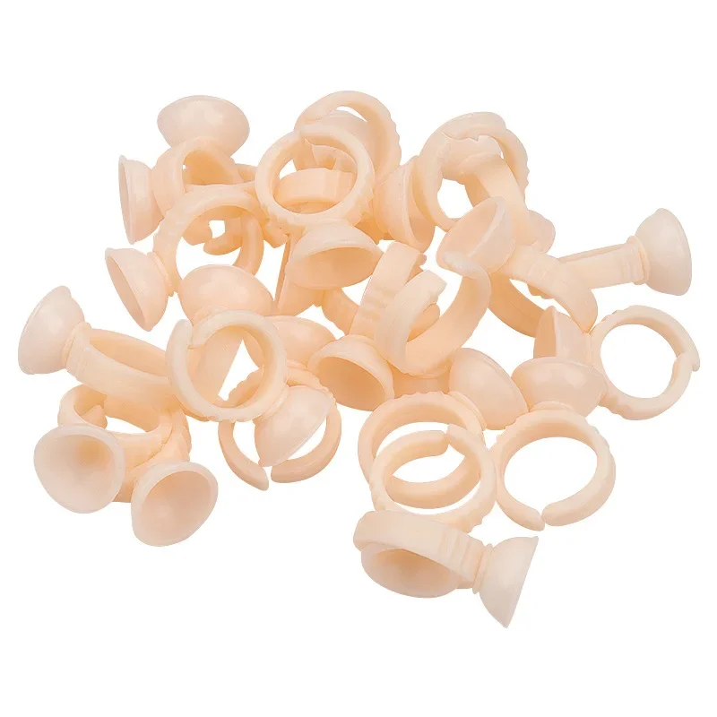 100Pcs anelli di colla per pigmenti in Silicone usa e getta Microblading Tattoo Cups estensione delle ciglia strumenti per il trucco forniture per ciglia strumento per ciglia