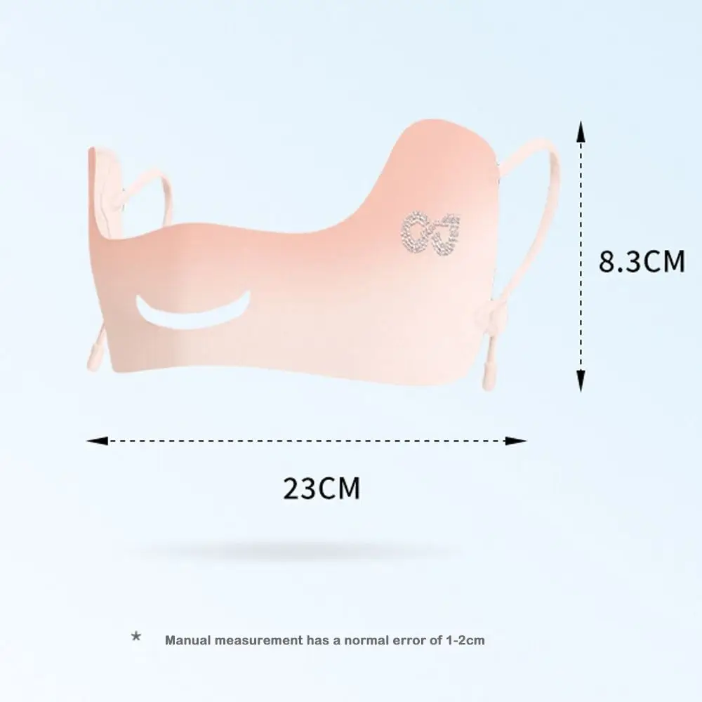 Летняя солнцезащитная маска из ледяного шелка UPF50 + солнцезащитная маска для лица на половину лица, регулируемая дышащая маска для лица для занятий спортом в гольфе