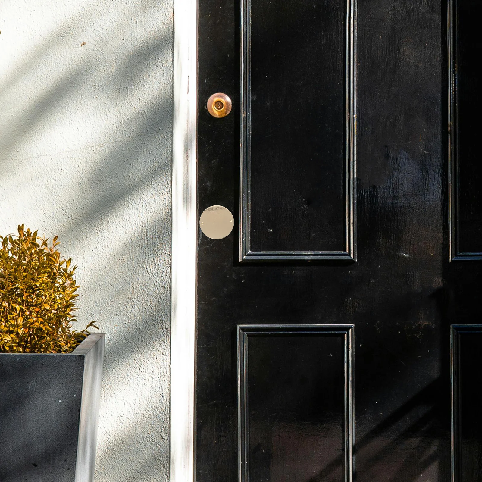 Bottom Seal Strip Stopper under Door Keyhole Blocker Handle Cover Plate White Panel