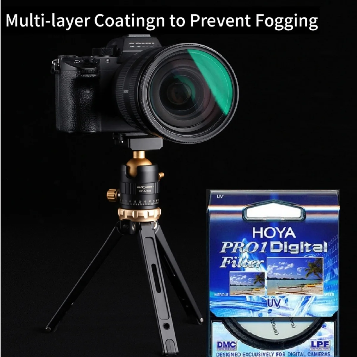 HOYA Filter UV lpdmc LPF Pro 1D Digital Multi lapisan antisilau dan Filter cahaya biru