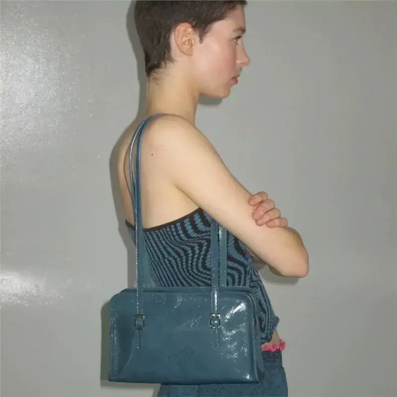 

Women's Shoulder Bag Hand Bags Wallet Portable Plain Color Handbag Oil Wax Leather Versatile Shoulder Bags for Women