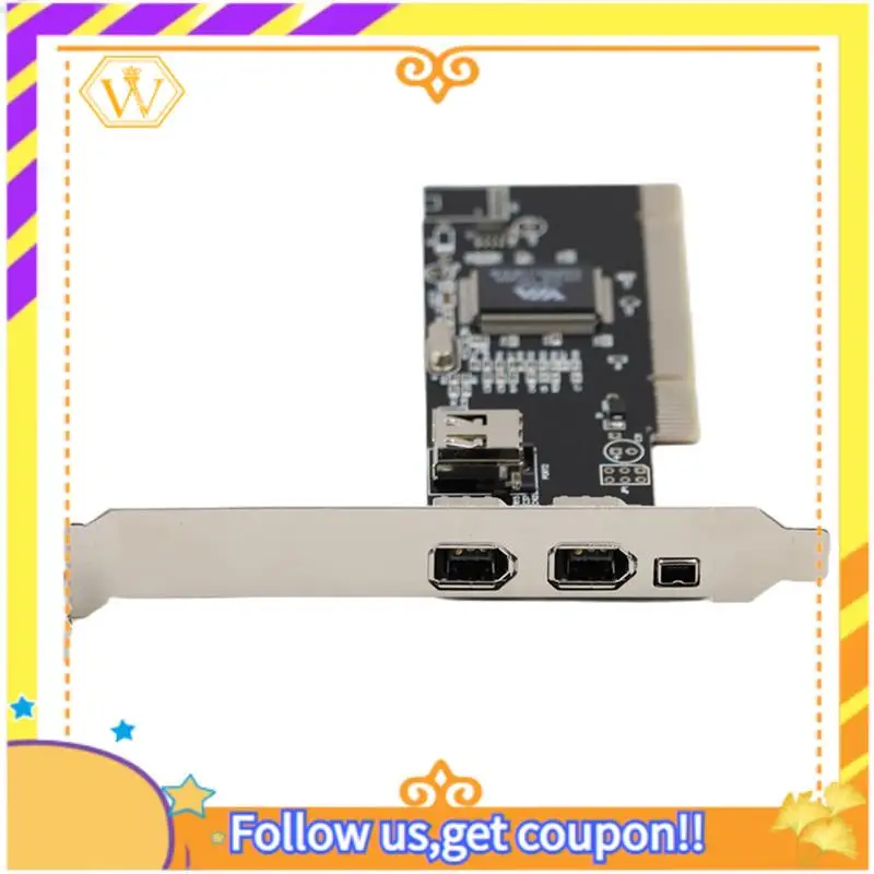 

Последняя карта PCI 1394, 4-портовый адаптер Firewire Card, цифровая камера HD DV, карта захвата без драйверов VIA для настольного ПК