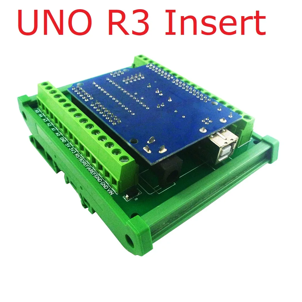 Per Arduino per UNO R3 per modulo adattatore terminale a vite per montaggio su guida DIN