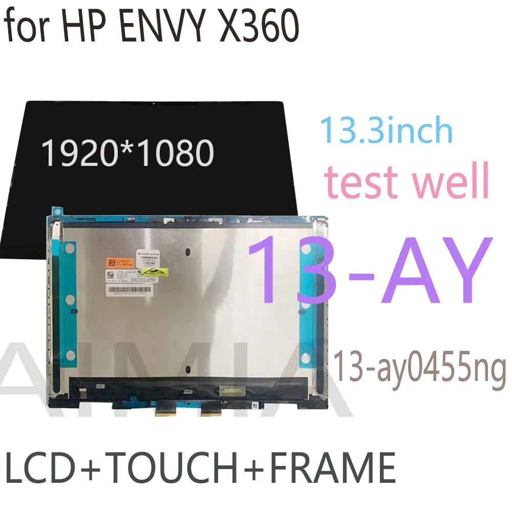 13.3'' For HP ENVY X360 13-AY 13Z-AY000 13-AY0021NR 13-AY0002la 13-AY0108AU 13-AY007CA LCD Display Touch Screen Assembly Frame