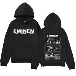 Men's and women's hooded sweatshirts large streetwear with rapper Eminem prints music albums world tour gifts hip-hop style