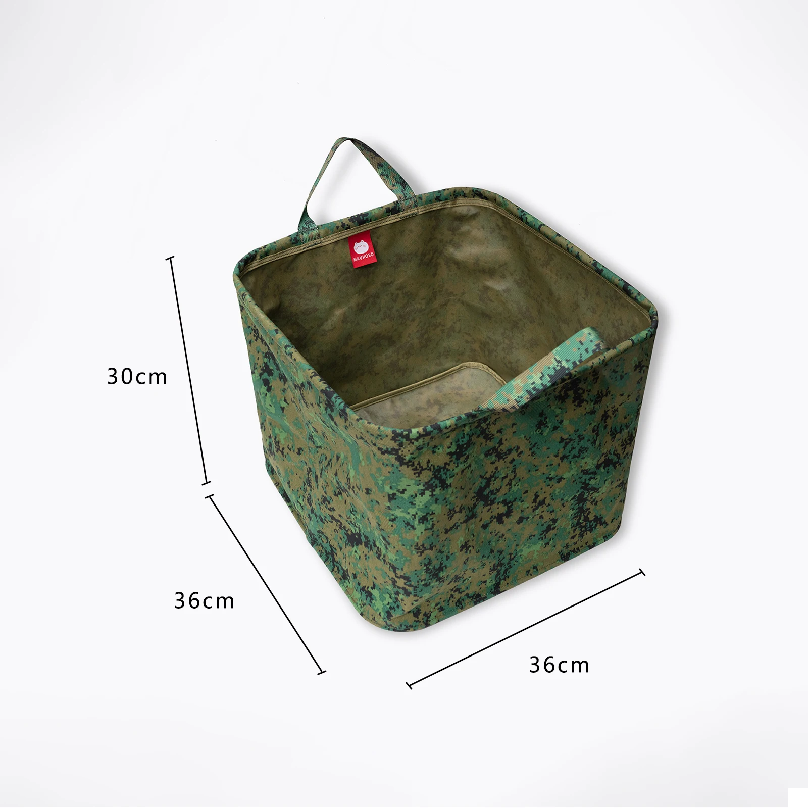 MAUHOSO Singapore Camouflage Large Capacity Tactical Storage Basket for Outdoor Camping and Fishing Storage