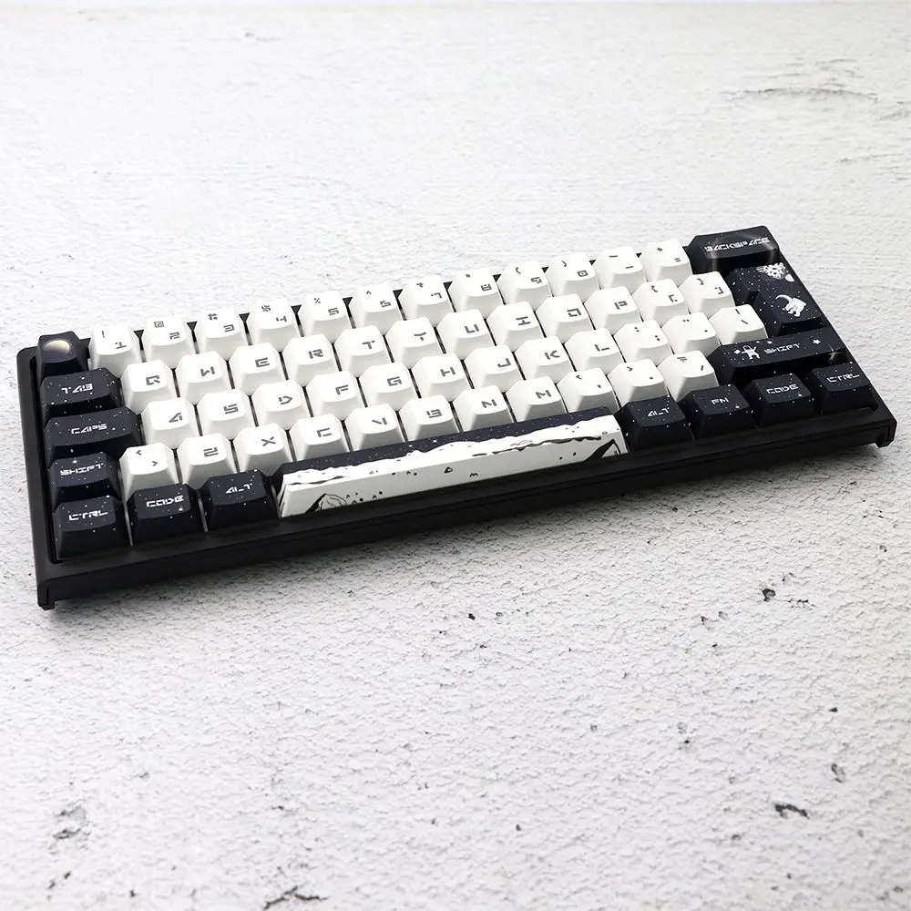 Original high moon theme keycap PBT sublimation 81 key ISO compatible 6164/68 mechanical keyboard