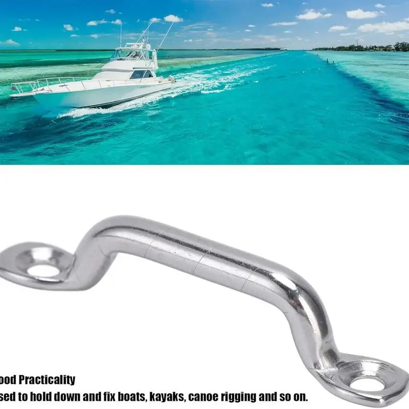 Footman Loop 4x roestvrij staal, zwaar uitgevoerde spanankers, roestbestendig bootbeslag met platte kop, tapschroeven voor dagelijks gebruik