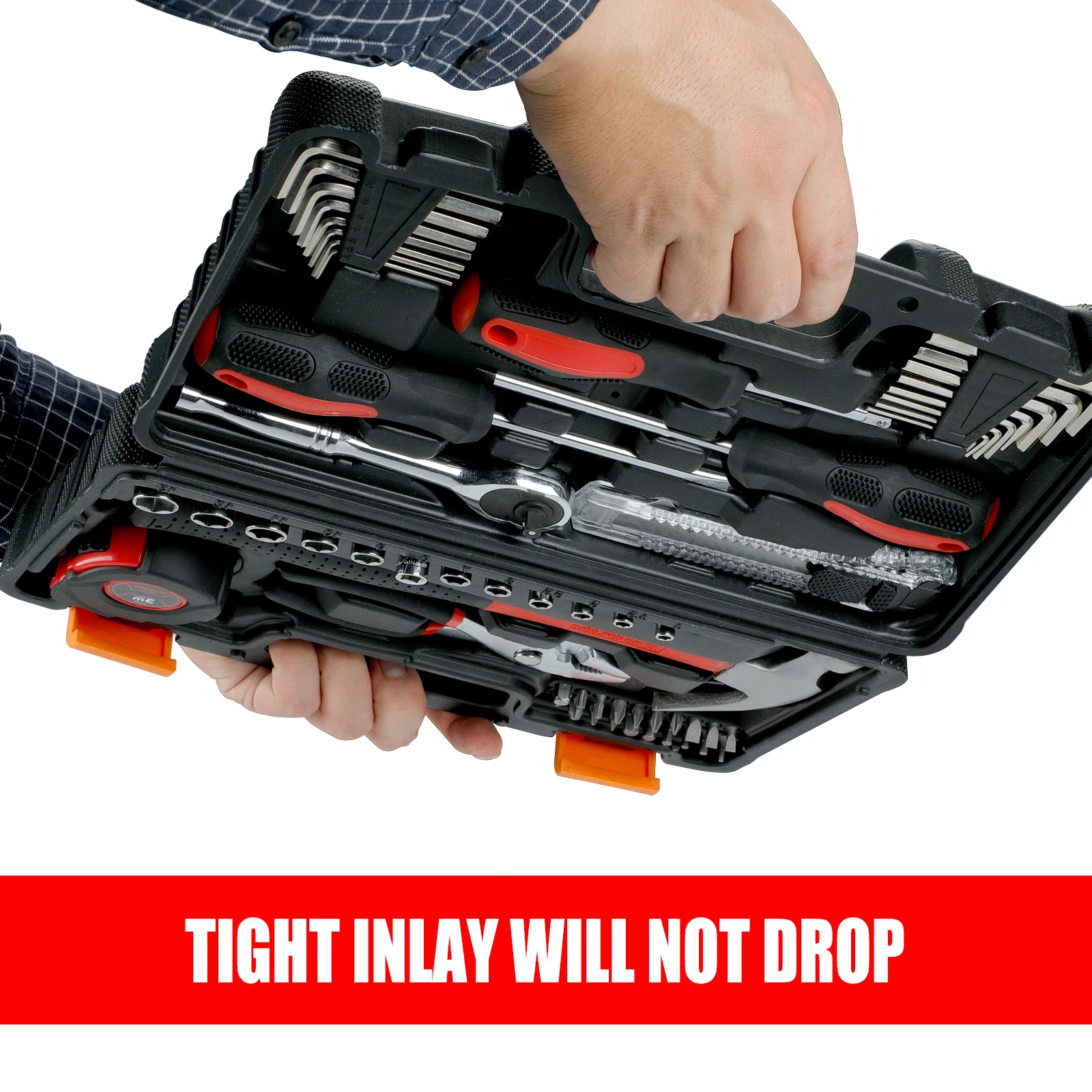 Tool Set 57 Pcs,AIRAJ General Household Tool Kits with DIY Tools Suitable for Daily Maintenance,Home & Office Tool Kit Set