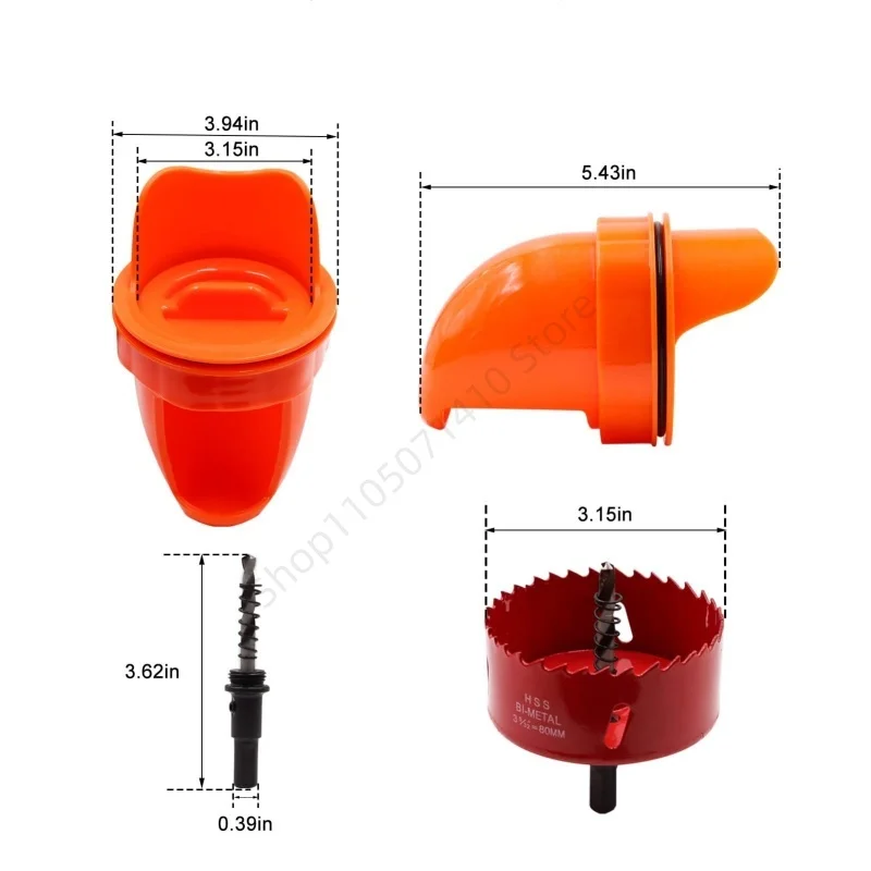 DIY Automatische Schwerkraft Huhn Feeder Regendicht Geflügel Feeder Port Reduzieren Verschütten Lebensmittel Bauernhof Huhn Ente Lebensmittel Controller Werkzeuge – Detail 3