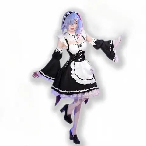 Rem Cosplay-dräkt Re:Life in a Different World From Zero Fullständig uppträdande Cosplay-dräkt Julevenemang Uppträdande Show 6 best sales cosplay Rem - №3