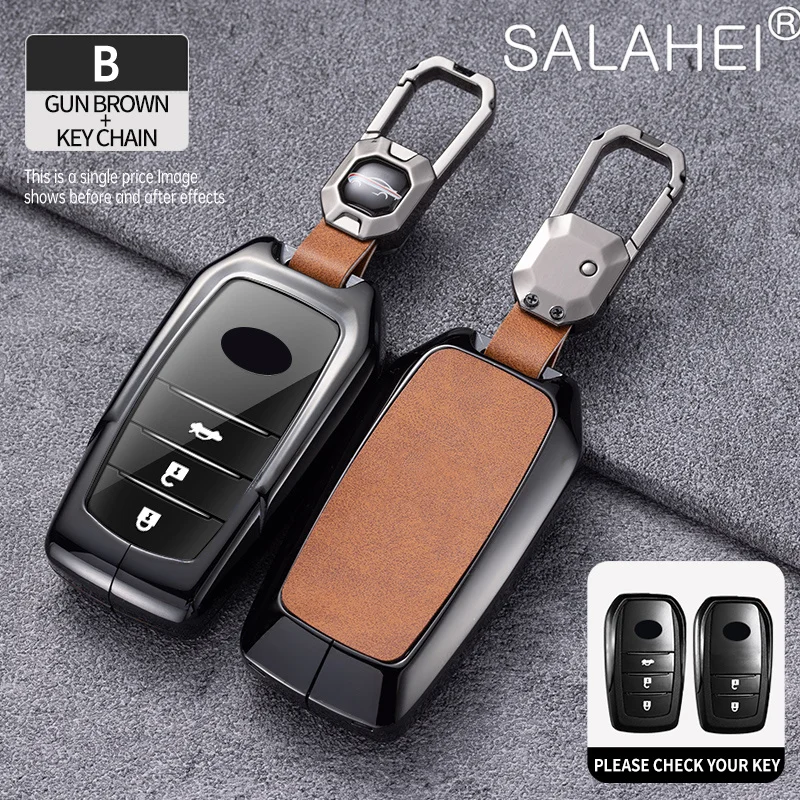 Car Remote Key Case Cover Fob For Toyota 86 Camry Corolla Crown Highlander Rav4 Alphard Vellfire Venza Yaris Prado Accessories