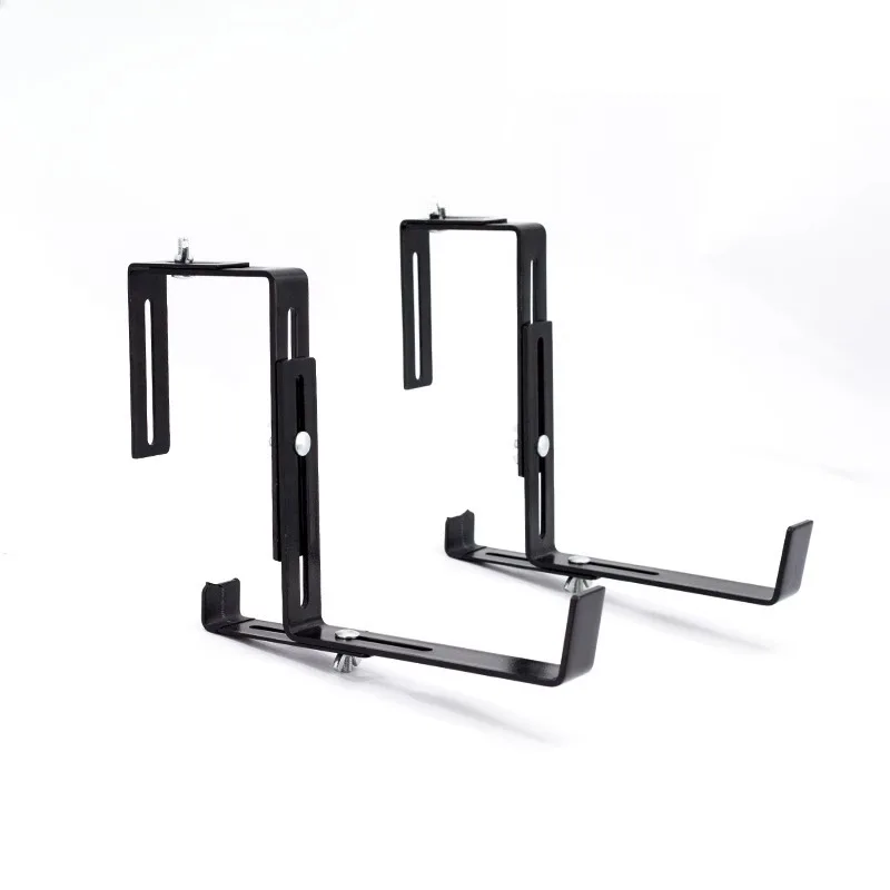 Storage rack,hanging balcony flower POTS, hook railings,hanging flower stand outside the window sill,adjustable bracket ironwork