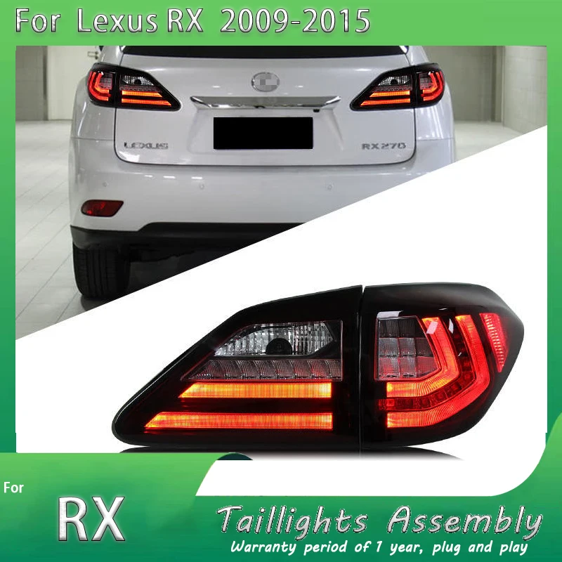 Car Styling for Tail Lamp for LEXUS RX350 2009-2015 RX330 Tail light RX270 Rear DRL Fog Brake Turn Signal Reversing