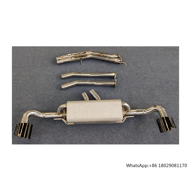 

New style Stainless Steel Exhaust Catback For Audi Q8/rsq8 3.0t With Muffler Valves Auto Performance Parts valvetronic exhaust