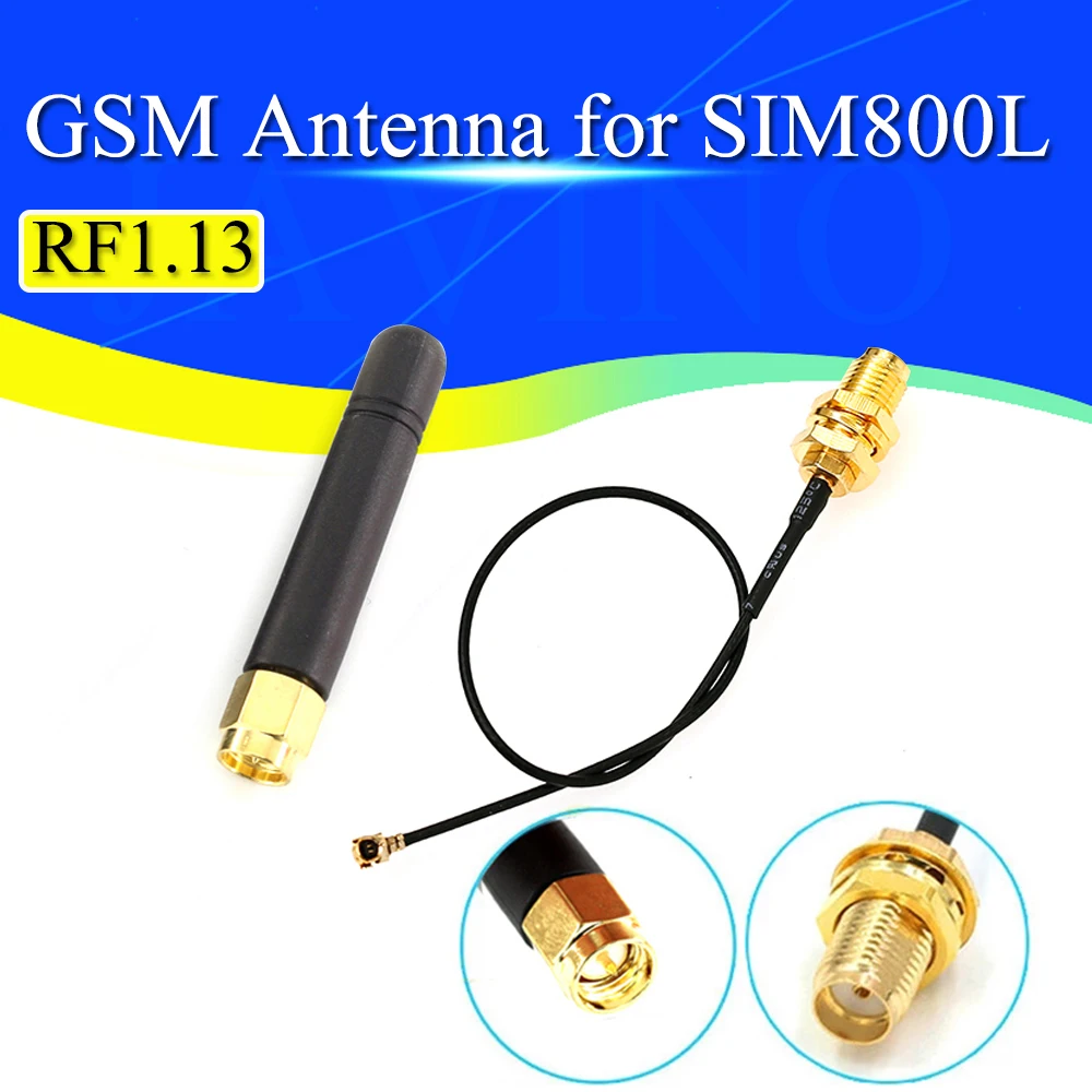 GSM 3dBi WiFi GSM Antenna Aerial SMA Female wireless router+ 15CM PCI U.FL IPX to Female Pigtail Cable SIM800L SIM800C GPRS