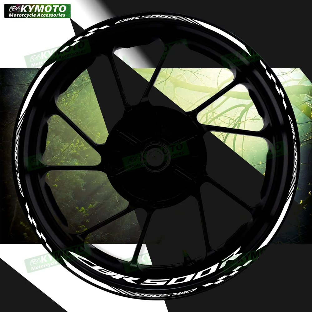 

Аксессуары для мотоциклов Honda CBR500R CBR 500R, 17-дюймовые наклейки на ступицу переднего и заднего колеса, обтекатель, модифицированная светоотражающая наклейка