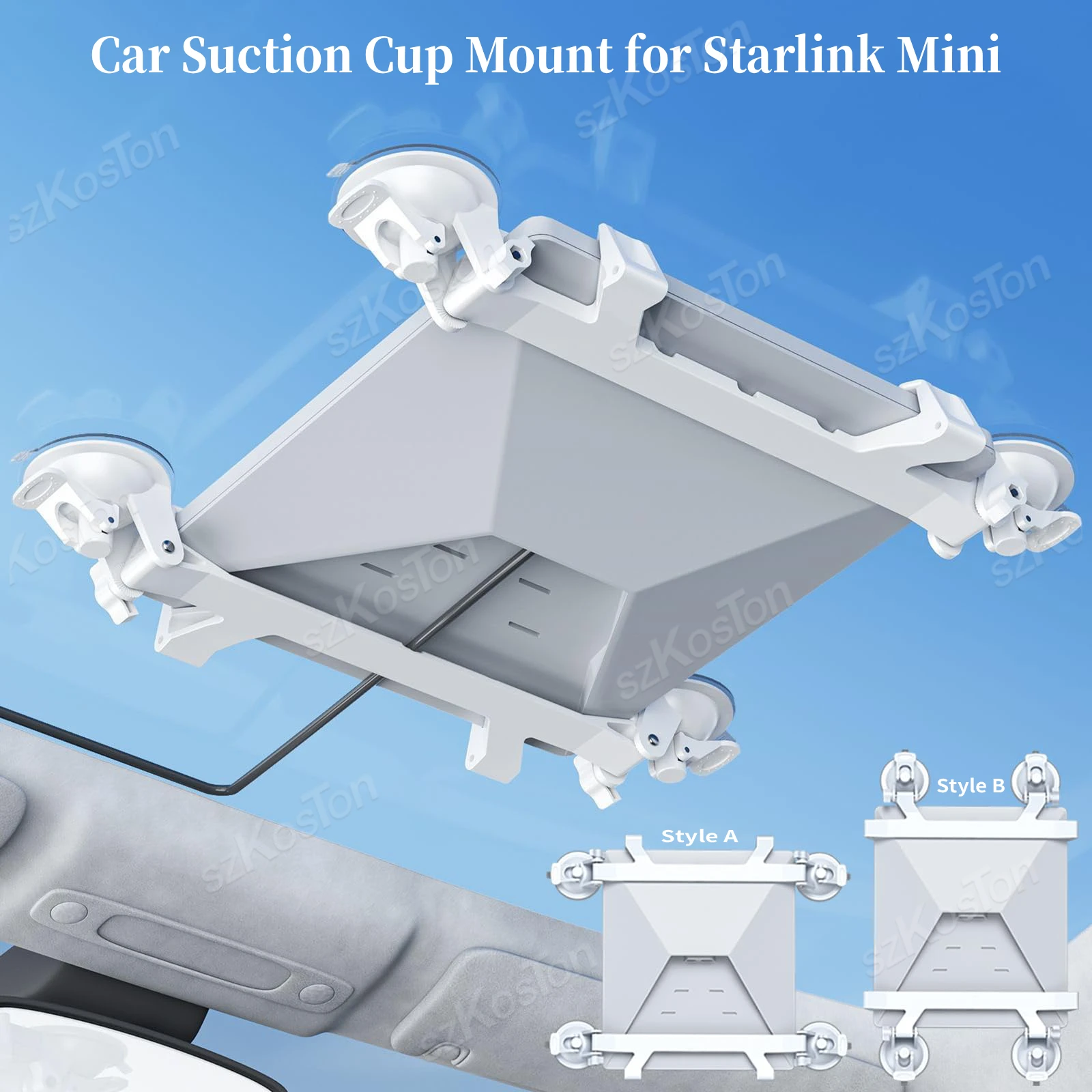 Starke Auto-Saugnapfhalterung für Starlink Mini-Zubehör, Dachbrillen-Montageset für Auto-Schiebedachs und Fenster, Wohnmobil, LKW, Boote