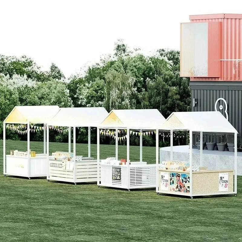 Anpassbarer mobiler Snack-Stall für malerische Bereiche, LKW-Marktstand, Regale, Nachtmarkt-Stall, Autozitätsgerüste