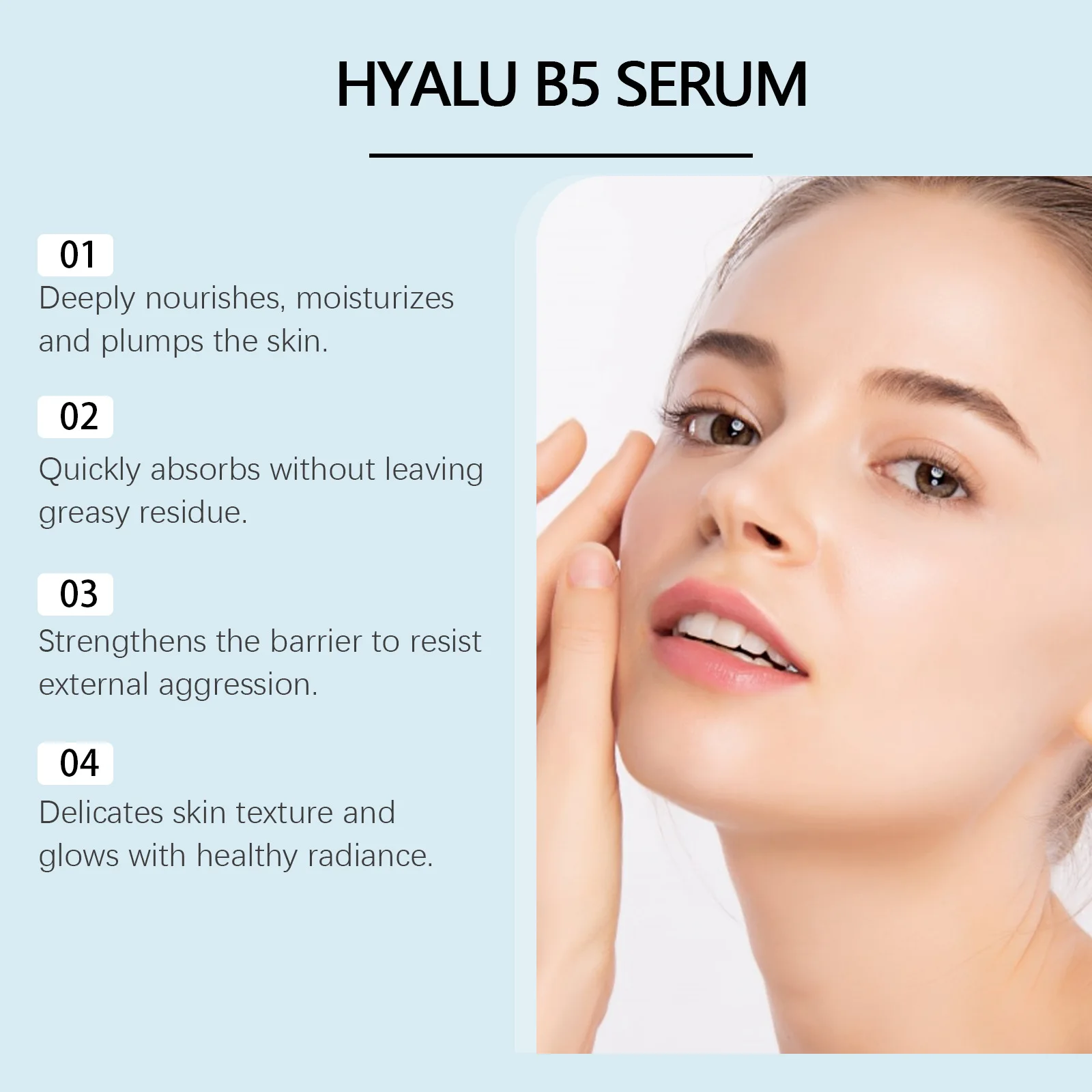 Jaysuing B5 siero viso quotidiano delicato nutriente pelle elastico controllo dell'olio applicazione idratante siero migliora il tono della pelle