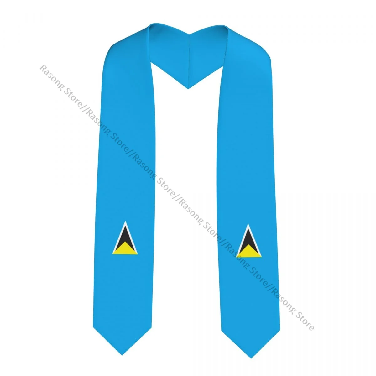 

Graduation Stole for Academic Commencement Unisex Flag Map Of Saint Lucia Adult Choir Stole Adult Honor Shawl