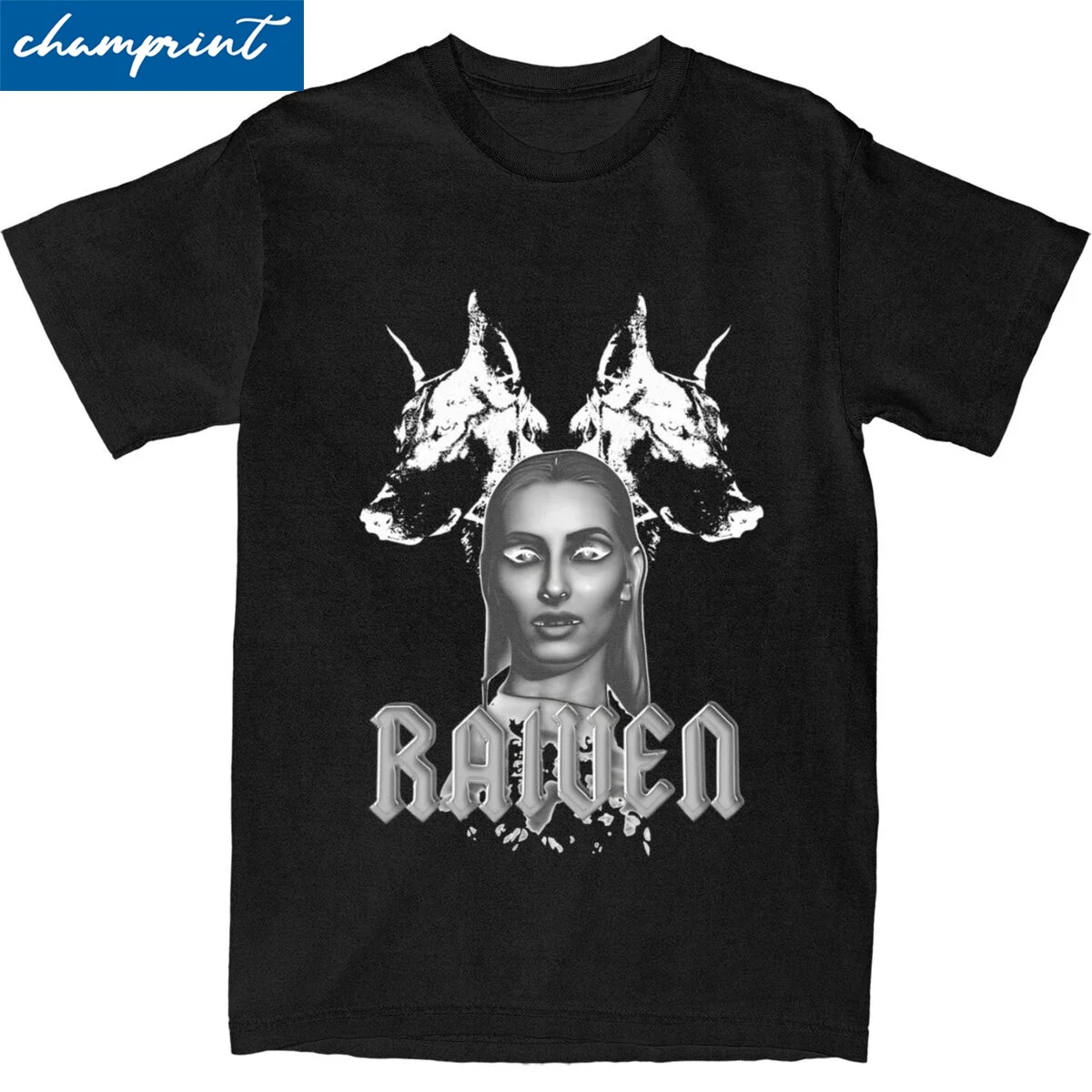 Printed Raiven Slovenia Vapor Veronika T Shirt Men's Crewneck Short Sleeve Clothing Cotton Summer Tops Shirts