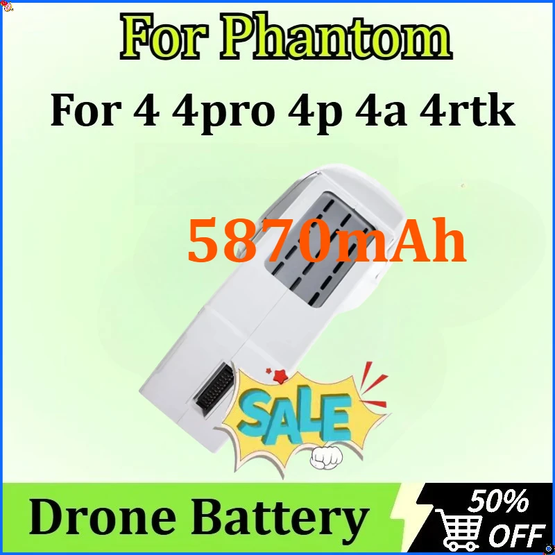 

For Phantom 4 4pro 4p 4a 4rtk Intelligent Flight Battery Series Drone Accessories New 5870mAh