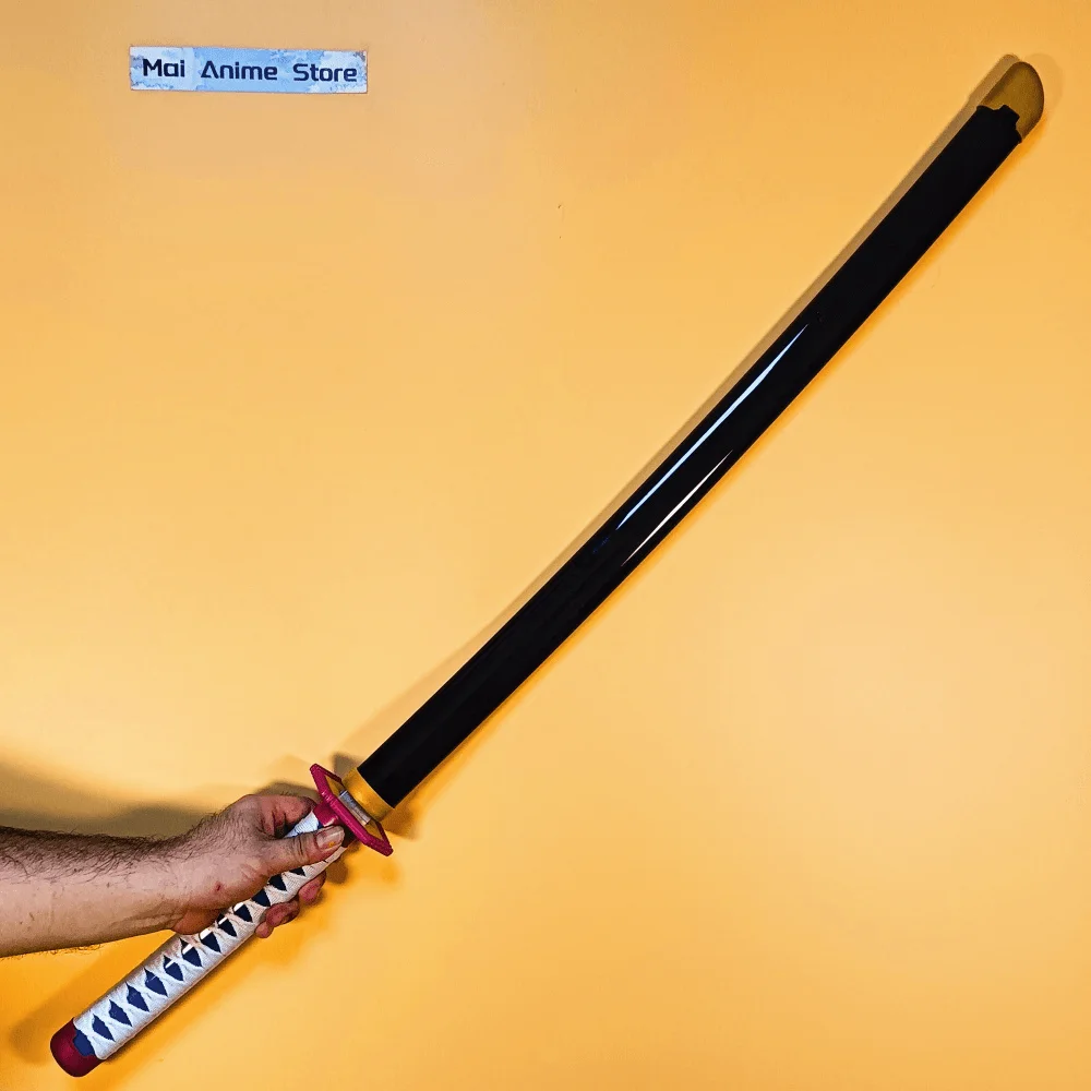 40 بوصة كاتانا بليد السيف تأثيري الدعامة الحجم الحقيقي اليابانية كاتانا الساموراي عمل تمثال حقيقي كامل الحجم أنيمي لعبة غير حادة هدية #2