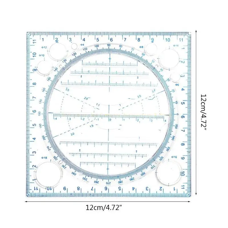 Multi-functional Geometric Drawing Ruler Architector Ruler for Stereogram Charts